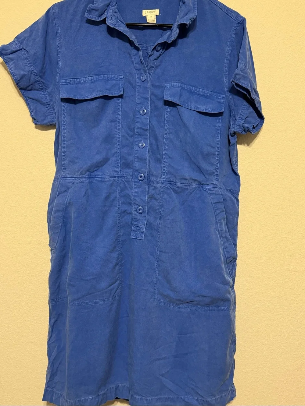 J. Crew Vibrant Blue Button-Up Shirt